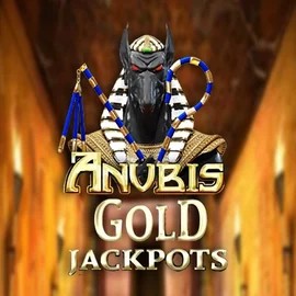 Anubis Gold Jackpots online game logo by Inspired Gaming on pelikaanifi.com