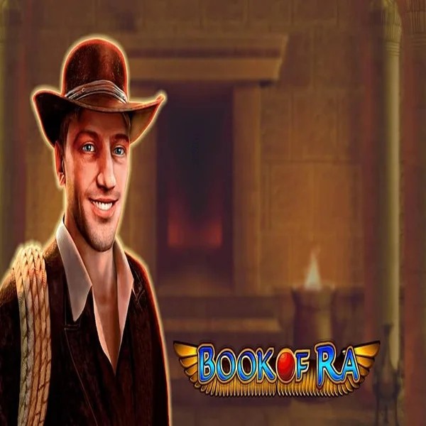 Book of Ra slot icon by Greentube, available at Pelikaani Casino