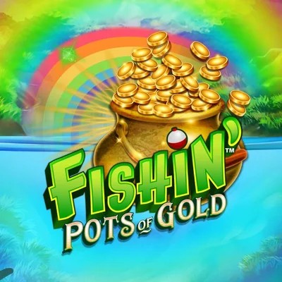 Official Slots logo: Fishin Pots Of Gold by Gameburger Studios at Pelikaani Casino