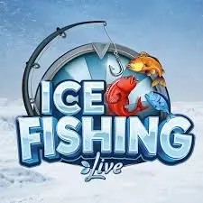 Official Live Casino logo: Ice Fishing Live by Evolution at Pelikaani Casino