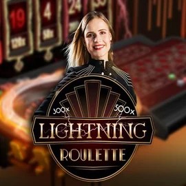 Live Casino logo of Lightning Roulette from Evolution at Pelikaani Casino