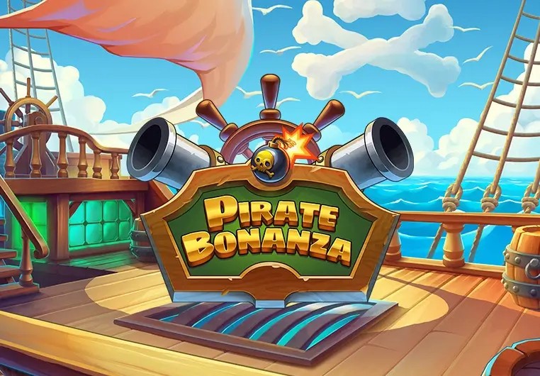 Enjoy Pirate Bonanza Slot by Backseat Gaming – logo hosted on pelikaanifi.com