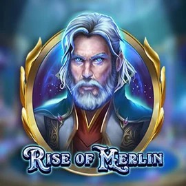 Official Slots logo: Rise of Merlin by Play'n GO at Pelikaani Casino