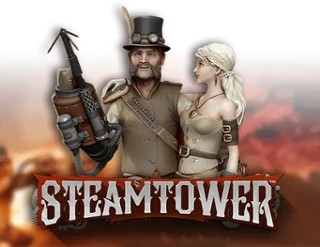 Steam Tower Slot slot logo by NetEnt at Pelikaani Casino