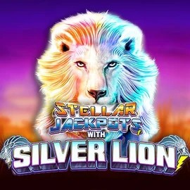 Stellar Jackpots with Silver Lion by Lightning Box Game, showcased at pelikaanifi.com – game logo