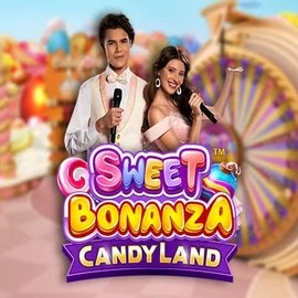 Sweet Bonanza Candy Land Live slot logo by Pragmatic Play at Pelikaani Casino